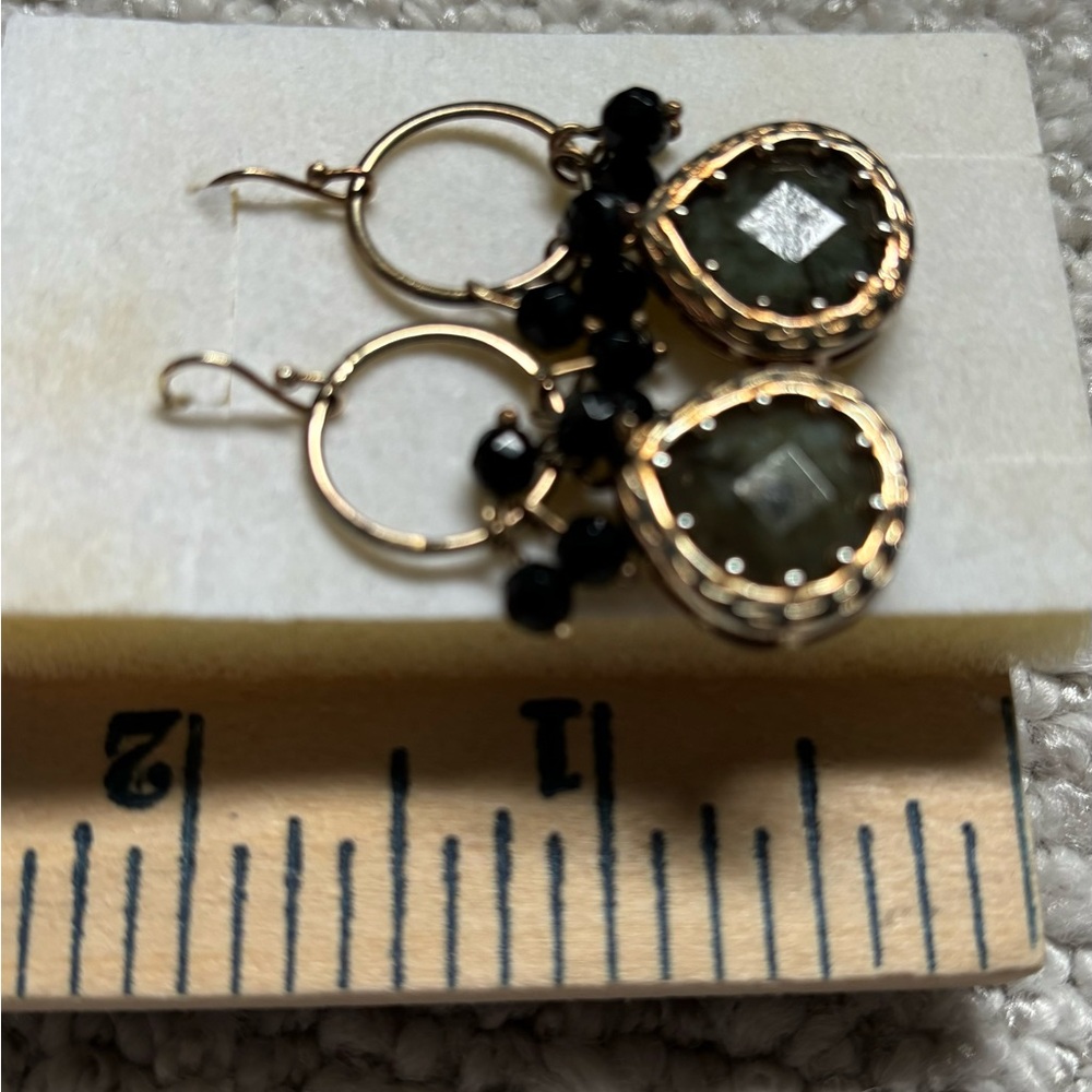 Labradorite earrings - Picture 5 of 6